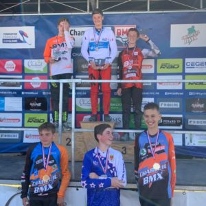 Nathan sur la 3e du podium en cruiser